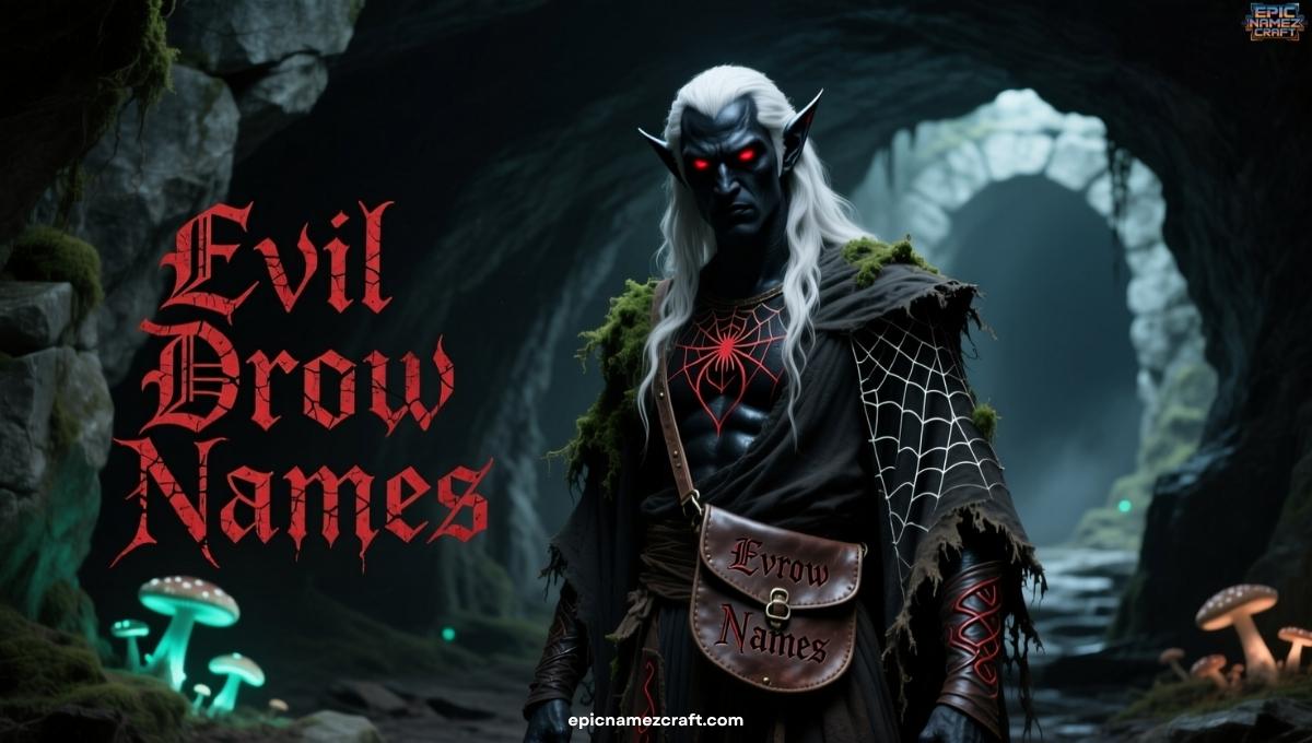 550+ Drow Names: Male, Female, Unique, Dark Elf & Fantasy Name Ideas