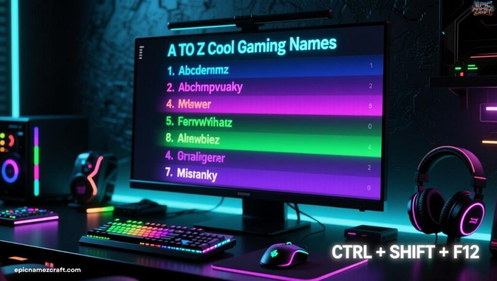 a-to-z-cool-gaming-names